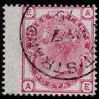 1873 3D Pale Rose Sg 144 Pl 16 Ae Crisp Strand Cds Superb Used
