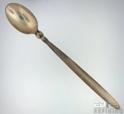 Cactus - Cuchara de té helada de plata esterlina Estate de Georg Jensen 7 1/8" Foto 1 de 3