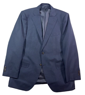 Azul Marino Suitsupply Lazio Blazer Chaqueta Traje Deportivo Abrigo Tela Italiana 54 44R Foto 1 de 4