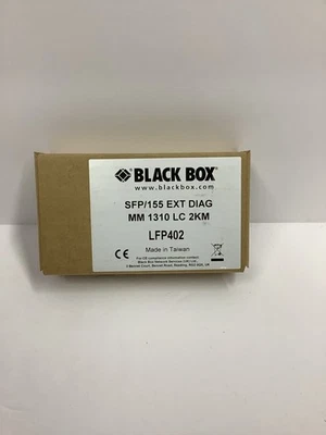 Black Box Transceiver SFP/155 EXT DIAG MM 1310 LC 2KM LFP402 - Image 1 of 2