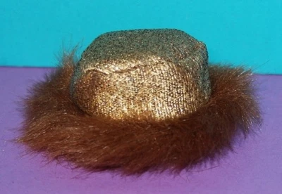 DE COLECCIÓN Barbie dorado n GLAMOUR #1647 SOMBRERO TWEED RECORTADO EN PIEL REPRODUCCIÓN Foto 1 de 4