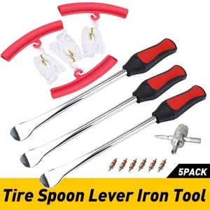 Professional ATV Motorcycle Bike Spoon Tire Lever Iron Tool Change Kit Durable - - Foto 1 di 7