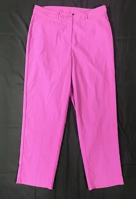 Pantalón recto elástico Ashley Stewart Millennium 16 Plus violeta vivo nuevo con etiquetas Foto 1 de 4