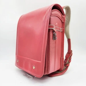 Bolso Escolar Japonés Randoseru Seiban Mochila Usada para Niños Rosa de JAPÓN - Imagen 1 de 8