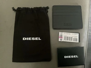 Gents Black Real Leather Credit Card Holder Wallet Coin Pouch Purse - Picture 1 of 11
