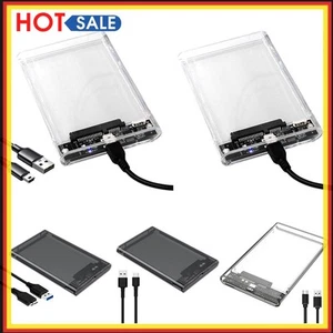 2.5 Inch HDD/SSD Case USB 2.0 USB 3.0 Mobile Hard Drive Case for Laptop Tablet - Afbeelding 1 van 27
