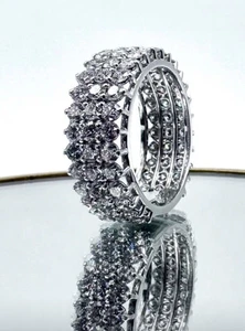 Anillo Compromiso de Oro Blanco 18kt. con Diamantes Naturales Talla Brillante - Imagen 1 de 6