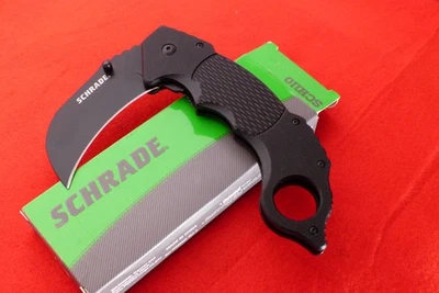 Schrade 6» закрытый SCH110 складной Керамбит Hawkbill Linerlock нож как новый в коробке - Изображение 1 из 4