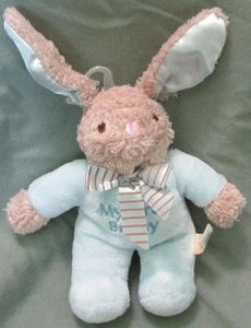 My First Bunny light blue plush rabbit animal by Dan Dee 10 inches - Picture 1 of 3