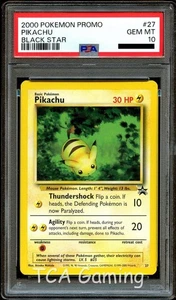 PSA 10 GEM MINT Pikachu # 27 "Bumblebee" WOTC Black Star Promo Pokemon Card - Picture 1 of 2