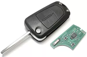 Llave abatible remota completa de 2 botones para Vauxhall Corsa D 2007 - 2014 434 mhz - Imagen 1 de 2