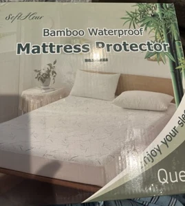 Protector Colchón Impermeable Transpirable Bambú Rayón Enfriamiento Ajustado Bolsillo Profundo - Imagen 1 de 4