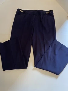 Ann Klein Damen blaues Kleid/Karrierehose, goldene Akzente an der Taille, Größe 14 - Bild 1 von 9