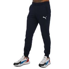 Men's Puma Essentials Logo Regular Fit Sweatpant Joggers in Blue