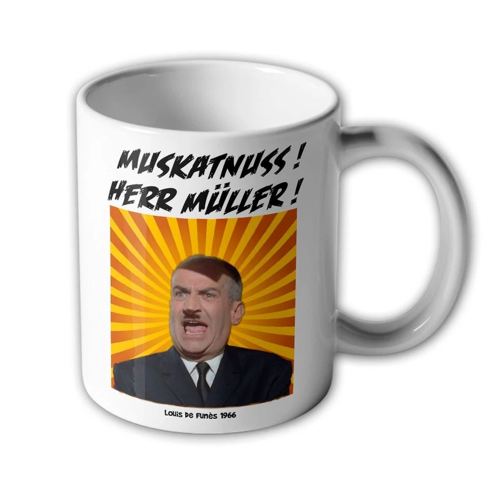 Tasse Louis de Funès Muskatnuss Herr Müller Kult Klassiker Becher#45516 - Bild 1 von 1