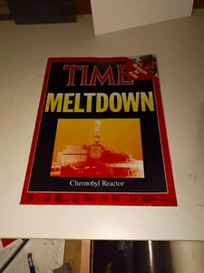 TIME 12TH MAY 1986 MELTDOWN CHERNOBYL DISASTER - Picture 1 of 3
