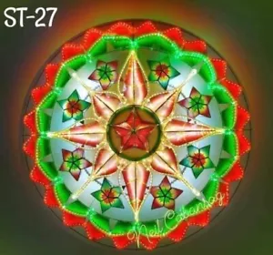 Christmas Capiz Parol LED Lantern Filipino 2024 ST27 size 24โ US Seller ๐บ๐ธ - Picture 1 of 1