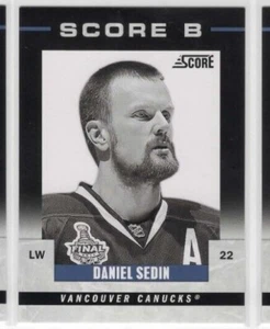 Daniel Sedin 11-12 Panini Score Hockey Score B #6 Vancouver Canucks - Imagen 1 de 1