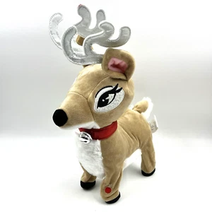 2019 Gemmy Christmas Deer Reindeer Dancing Singing 12" Side Stepper Clarice - Picture 1 of 5