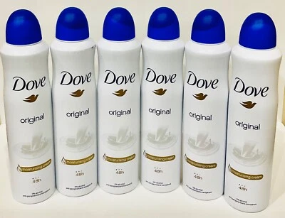 Dove оригинальный дезодорант-антиперспирант спрей для тела 250 мл/8,45 унц (6 упаковок) - Изображение 1 из 3