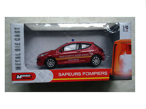 Peugeot 207 Sapeurs Pompiers - Mondo Motors 1:43