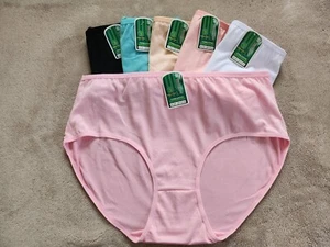 Ladies Briefs Knickers Womens Underwear regular plus size bamboo 4 pack - Picture 1 of 6
