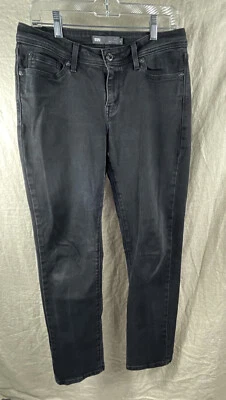 Женские черные темные вареные узкие изогнутые джинсы Levi's 529 размер 10 - Изображение 1 из 4