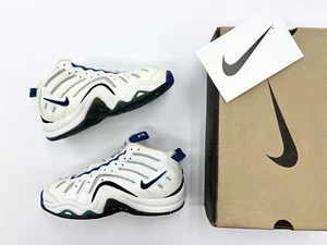 1996 Nike Air Zoom Challenge II Andre Agassi White Blue Spark Sz 8 Men Shoes Vtg - Picture 1 of 10
