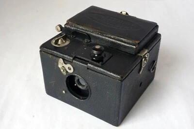 Caja réflex de película Houghton Ensign 120 rollos de 1920 plegable cámara 6x9 funciona bien rara Foto 1 de 4