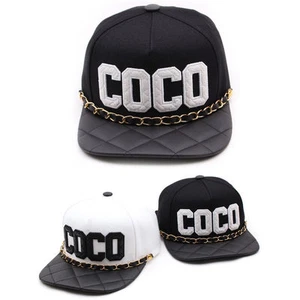 Gorra de béisbol unisex para hombre y mujer Teamlife cadena COCO hip hop informal sombreros con correa - Imagen 1 de 8
