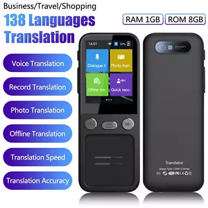 138 Language Smart Audio Übersetzer 14 Offline Sprach Übersetzungsgerät - Bild 1 von 21