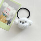 Plush White Puppy Hair Ring Stretchy Rubber Band Cartoon Headwear Jewellery G ZF