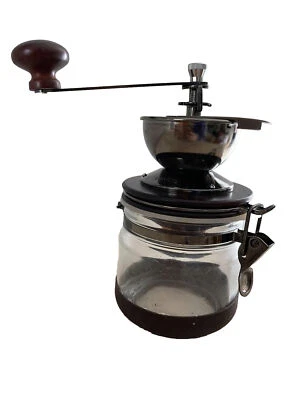 Hario Canister Ceramic Coffee Mill Manual Hand Grinder Brown - Image 1 of 4