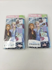 Disney Girls Frozen II 7 Pack Cotton Briefs (Size 2T - 3T) New - Picture 1 of 5