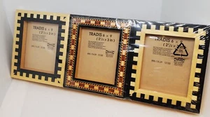 Ikea Tradis Set of 3 Wood Inlaid Picture Frames 2.5 x 3 In Free Standing, NIP - Picture 1 of 8
