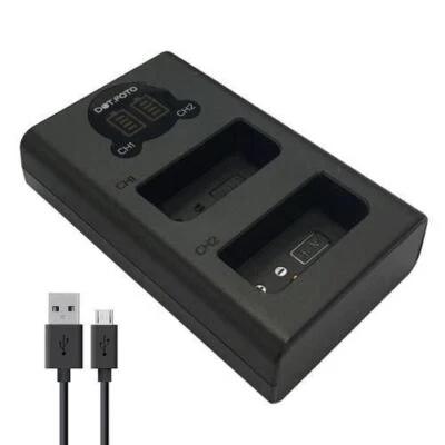 Cargador de batería LCD doble BLN-1 para Olympus OM-D E-M1, E-M5, E-M5 II / Pen E-P5 Foto 1 de 4