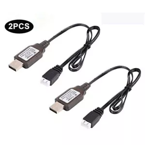 2PCS 7.4V Lipo Battery USB Charger Cable for Skytech H100 H101 H102 H101 H105 - Picture 1 of 7