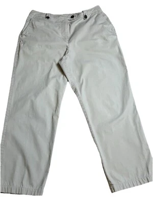 Pantalones Appleseed's Petites Mujer 12P Caqui Beige Elástico Algodón Mezcla Spandex Foto 1 de 4