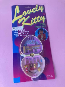 VINTAGE LOVELY KITTY PET DOG POLLY POCKET BLUEBIRD CLONE NEW 90'S - Picture 1 of 3
