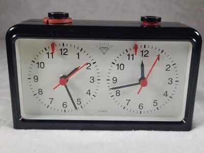 Easy-Read Diamond Quartz Chess Clock - Black - Image 1 of 4