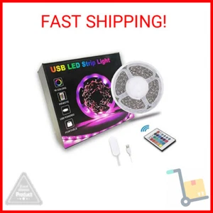 20ft LED Strip Lights Color Changing Mood lamp USB 5V Operated RGB 5050 LED Tape - Picture 1 of 2