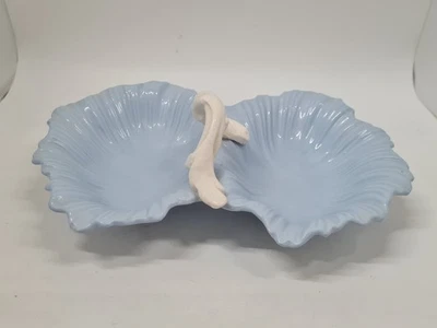 Falcon Ware Divided/Double Dish in Blue and White Made in England - Image 1 of 4