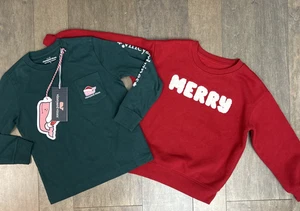 Vineyard Vines LS grünes T-Shirt/Katze & Jack genäht FRÖHLICH Kinder 5 T Paket neu mit Etikett/freudig - Bild 1 von 17