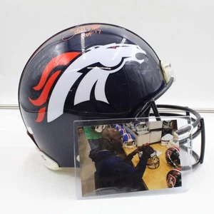 Terrell Davis Signed Full Size Helmet Broncos Auto HOF 17 Insc COA ZJ18176 - Picture 1 of 8