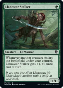 x1 Llanowar Stalker - Dominaria United - NM - MTG - Picture 1 of 1