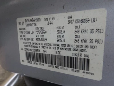 Engine 4.7L Standard VIN N 8th Digit Without Egr Valve Fits 05 DAKOTA 1209090 Foto 1 de 4