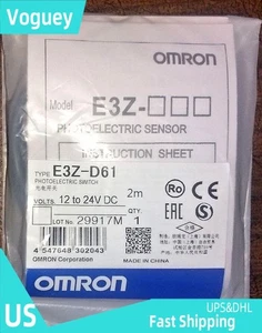Sensor interruptor fotoeléctrico Omron E3Z-D61 E3ZD61 nuevo uno libre de impuestos de EE. UU. - Imagen 1 de 2
