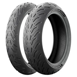 TYRE PAIR MICHELIN 120/70-17 (58W) ROAD 6 + 140/70-17 66W ROAD 6 DOT 2021 - Picture 1 of 6