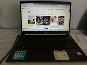 HP 15-DY1023DX Touchscreen Laptop FOR PARTS OR REPAIR With Power Cord Powers On - Picture 1 of 5