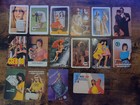 16 alte Taschenkalender Karten von 1980-1989 aus Ungarn (Pocket Calendar cards)